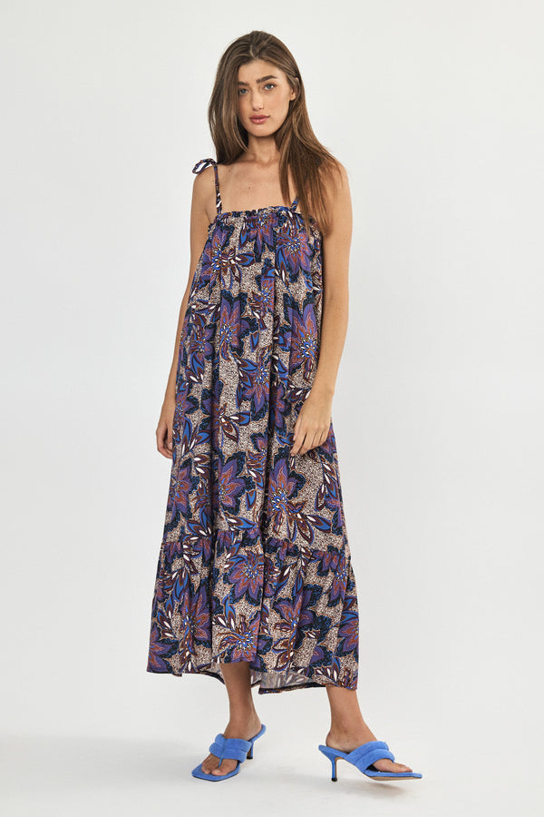 🌻In between - August dress - Purple Paisley