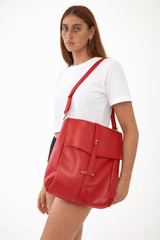 👝🎒Mini Bencku- Leather Hobo Handbag- 🌶️ Chilli