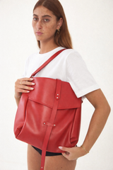 👝🎒Mini Bencku- Leather Hobo Handbag- 🌶️ Chilli