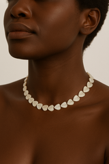 🤍🐚 Genuine Shell Heart Necklace