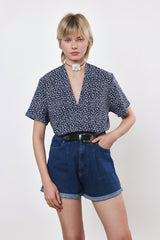 ⛵️Spring / Summer - Judi blouse - Navy Cherry 🍒 🧵