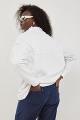 🧦 The Jacob Sweatshirt - Faux leather - Snow