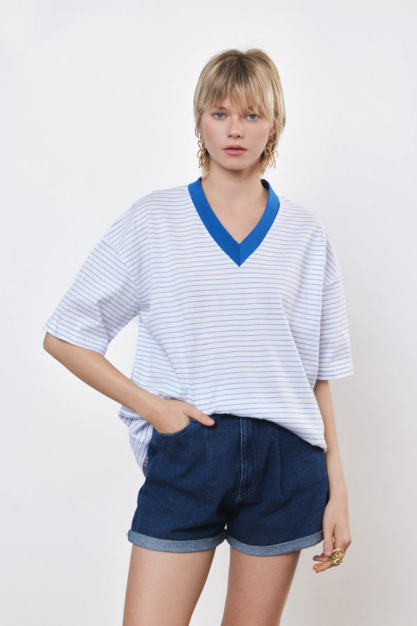 ⛵️Spring/Summer 2025 Hockey T- Skyline Stripes