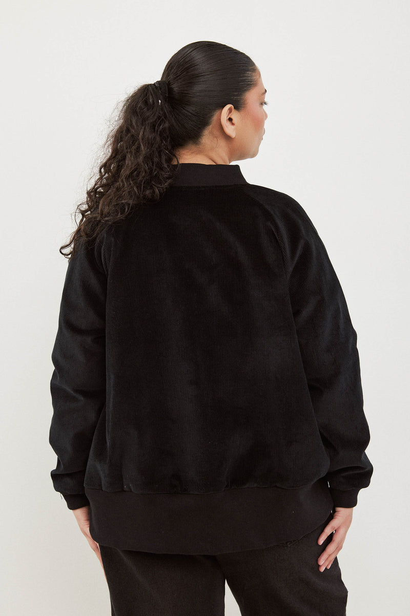 🧦Winter 2025/2026 - Bomber - Be there or Be square -  Black Corduroy