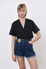 ⛵️Spring / Summer - Judi blouse - Black 🐈‍⬛