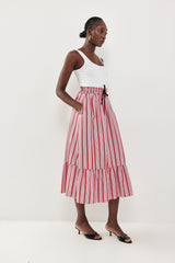 🍰 Summer 2026 - Polly skirt - Rouge Stripe