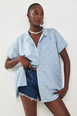 🍰 Summer 2026 - BOHO shirt - Pale Blue
