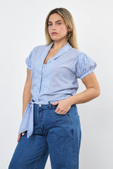 ⛵️Spring / Summer - Merci blouse - Blue Tide