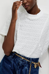 🍰 Summer 2026 🦇 Batwing T - Textured White