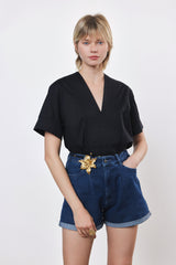 ⛵️Spring / Summer - Judi blouse - Black 🐈‍⬛