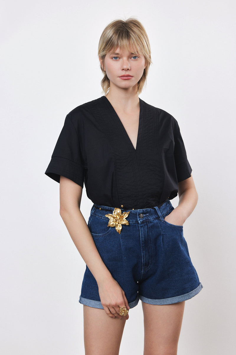 ⛵️Spring / Summer - Judi blouse - Black 🐈‍⬛
