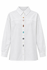 🍁 Auttum/Winter 2026/27 - Valleria shirt - Bedazzled in white - Hand made with love 💘