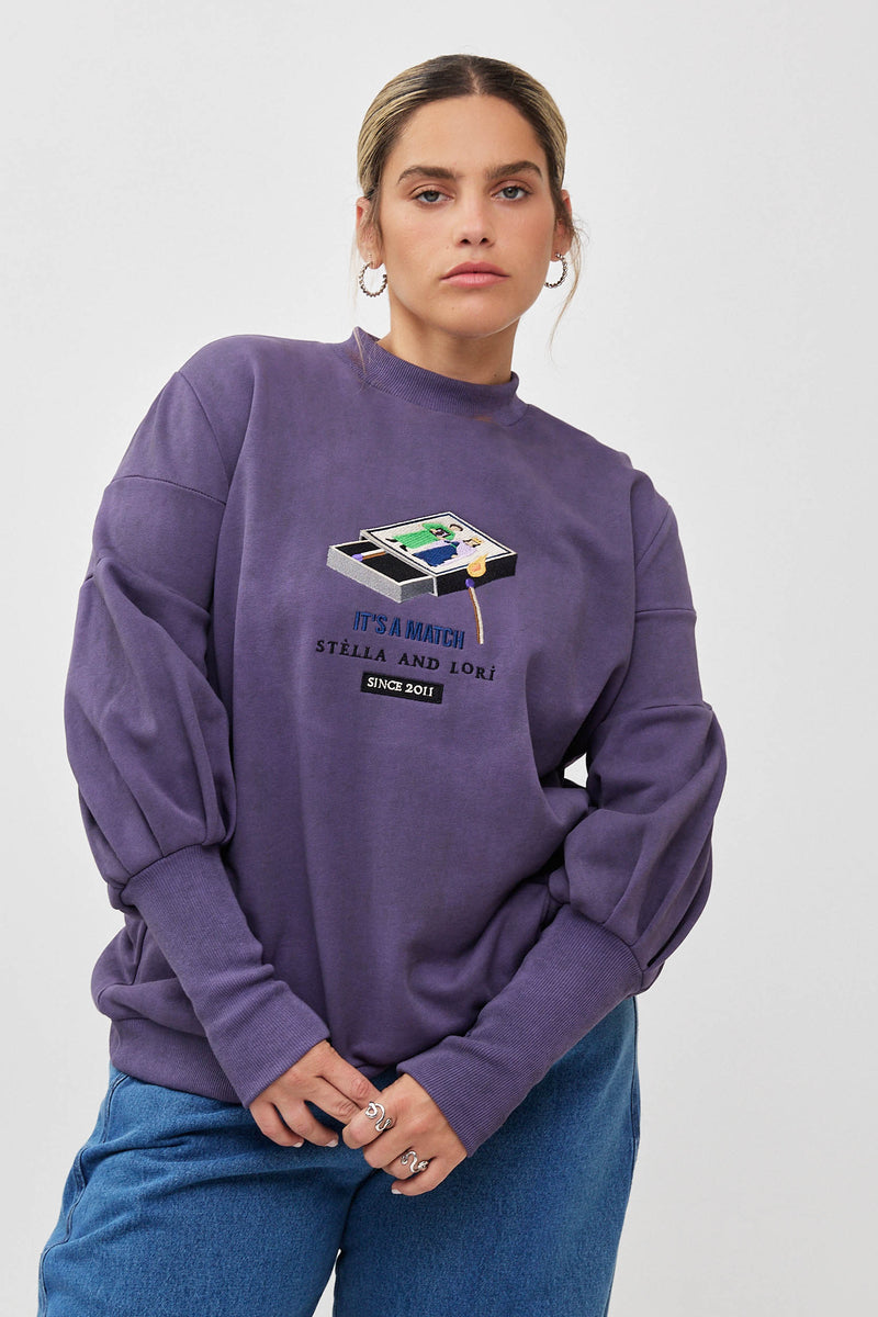 🧦Autumn/Winter 2025/2026- The Lot Sweatshirt - Dusty purple 🚬