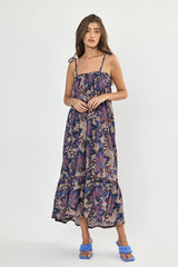 🌻In between - August dress - Purple Paisley