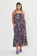 🌻In between - August dress - Purple Paisley