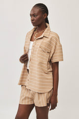 ⛵️Spring/Summer 2025 - BBQ shirt -  Sand Stripe