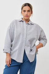 🧦Autumn/Winter 2025/2026 - The New Klips shirt- Boho Refined Blue stripes