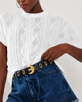 Faux leather cool belt - Black