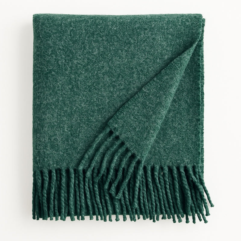 ❄️ Cozy Wrap- Emerald Dream–Woven Throw.