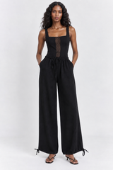 🍁 AUTUMN/WINTER 2026/27 - Nomad- wide leg pants- black