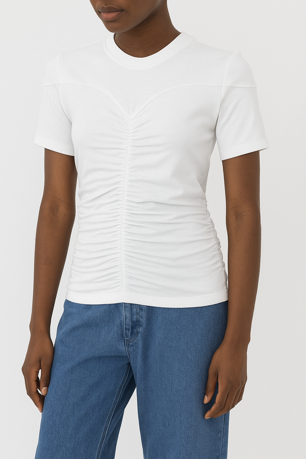 🪻Spring/Summer 2024 - Scrunchie T Shirt - White