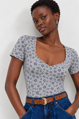 🍁 Auttom / Winter 2026/27 - Mona shirt - Blue Daisy