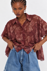 🫦 NEW 🫦 - Swing shirt - wine 🍷