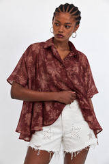 🫦 NEW 🫦 - Swing shirt - wine 🍷