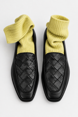🍁 Autumn/Winter 2026/27 - The Italian Edit 🇮🇹- 👉🏻SAMPLE👈🏻 - Woven Nappa Leather Loafers- Size 37