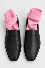 🍁 Autumn/Winter 2026/27 - The Italian Edit 🇮🇹- 👉🏻SAMPLE👈🏻
Black Italian Nappa Leather Loafers- Size 37