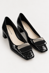 🍁 Autumn/Winter 2026/27 - The Italian Edit 🇮🇹- 👉🏻SAMPLE👈🏻 - The Milano Buckle Pump croco- Size 37
