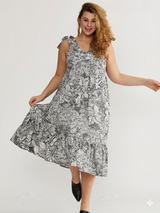🍰 Summer 2026 - Troy Dress - Black and White Jungle