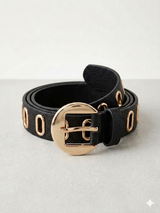 Faux leather cool belt - Black
