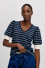 🍰 SUMMER 2026 - V Eye T shirt - Elegant Blue