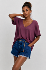🍰 SUMMER 2026 - VINI shirt- eggplant 🍆