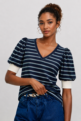 🍰 SUMMER 2026 - V Eye T shirt - Elegant Blue