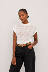 🍰 Summer 2026 - Adam and Eve   T shirt - Texture White