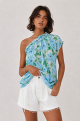 🍰 SUMMER 2026 - Phili - one shoulder -One Shoulder top - Porcelain 💙