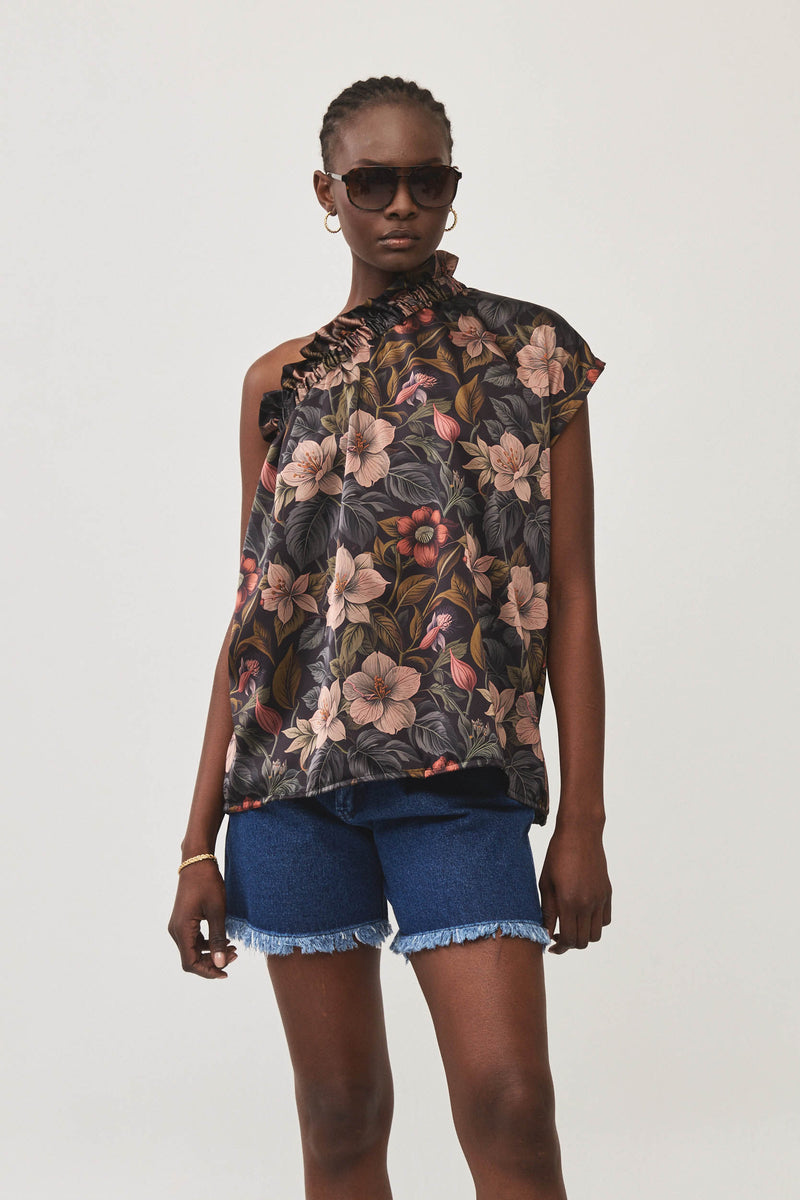 ⛵️Spring/Summer 2025 - Phili - one shoulder -One Shoulder top -  Fantastic Flowers