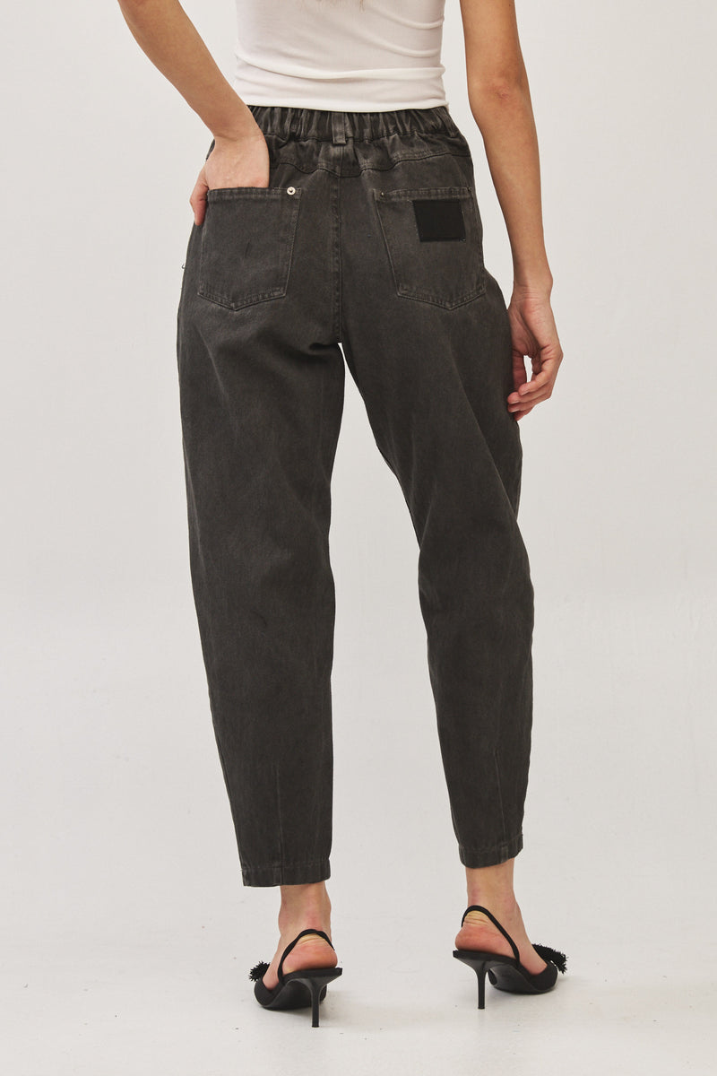 ⛵️Spring/Summer 2025 - Our interpretation for Mom jeans - Dark Washed Grey