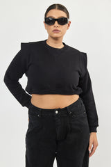 ❄️Winter 2023/2024- Cropped Sweatshirt - Black