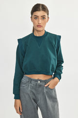 ❄️Winter 2023/2024- Cropped Sweatshirt - Green