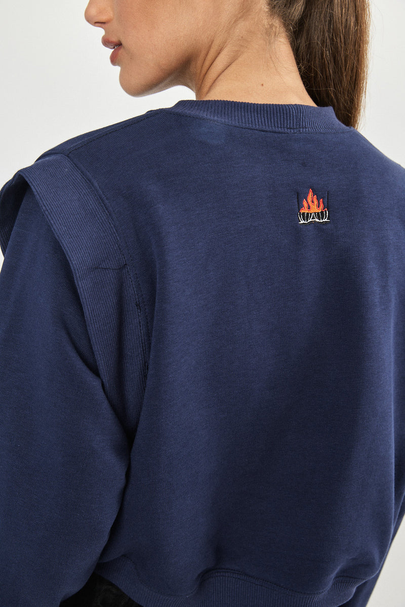 ❄️Winter 2023/2024- Cropped Sweatshirt - Blue