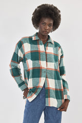 ❄️Winter 2023/2024 - Klips -shirt - Flannel in a neutral checked pattern - colorful