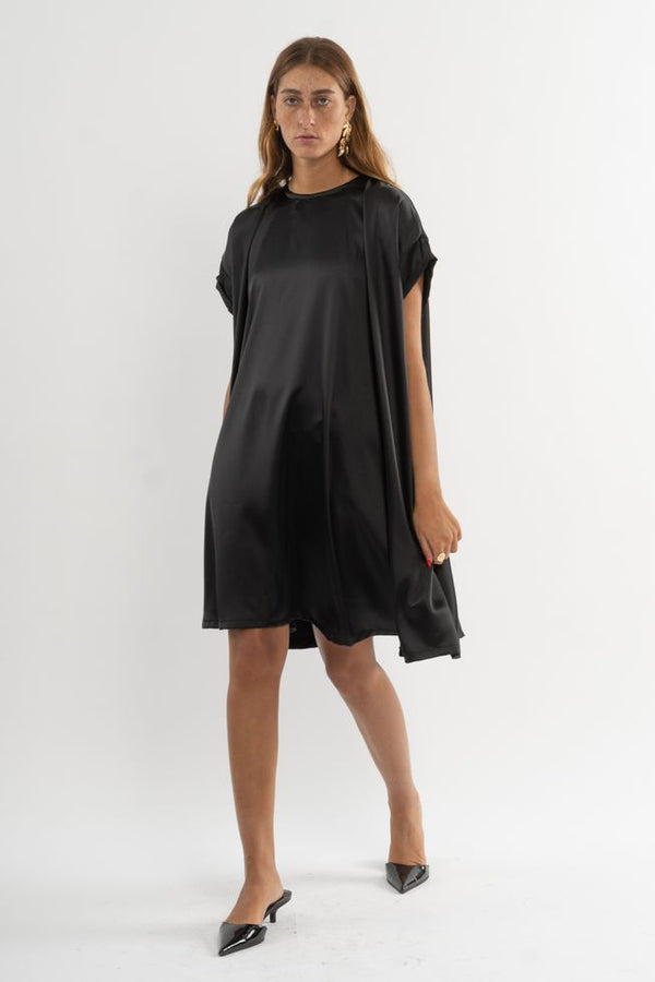 🌼Summer 2023- Solar eclipse dress 🌖 - Black Satin