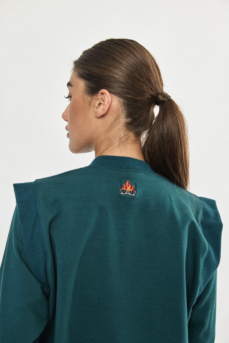 ❄️Winter 2023/2024- Cropped Sweatshirt - Green