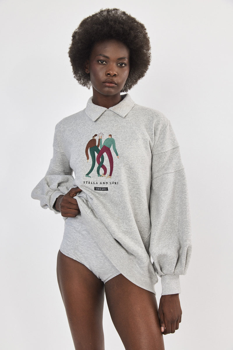 ❄️Winter 2023/2024  - Eshet Lot Sweatshirt - American Grey