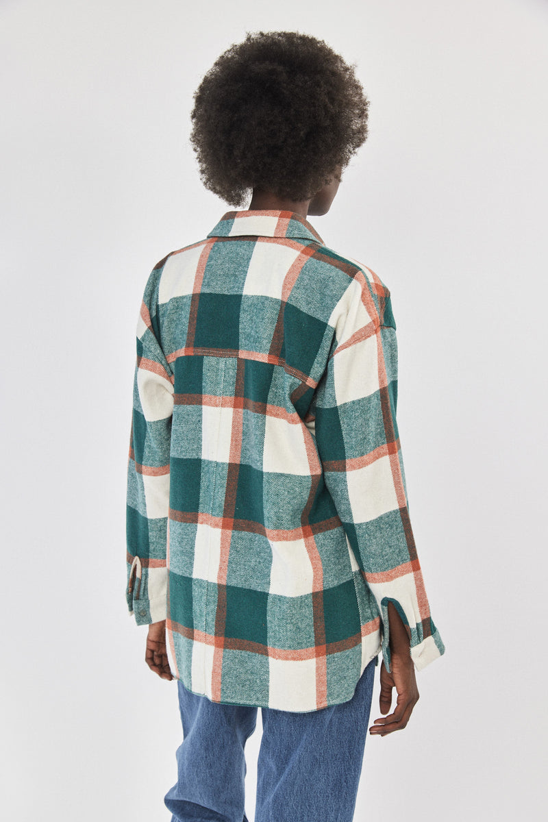 ❄️Winter 2023/2024 - Klips -shirt - Flannel in a neutral checked pattern - colorful