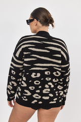 ❄️Winter 2023/2024 - Knitwear 🧶Haimke Cardigan - Black and Stone 🗿