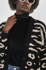 ❄️Winter 2023/2024 - Knitwear 🧶Haimke Cardigan - Black and Stone 🗿